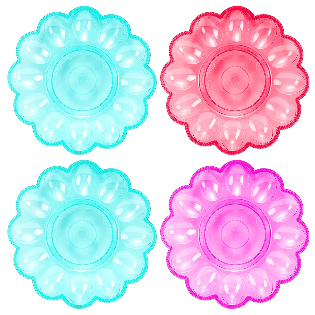 4pcs Premium 12 Grids Egg Holder Trays Creative Plastic Egg Shelf Case Organizer Refrigerator Egg Racks Container Random Color
4pcs Premium 12 Grids Egg Holder Trays Creative Plastic Egg Shelf Case Organizer Refrigerator Egg Racks Container Random Color