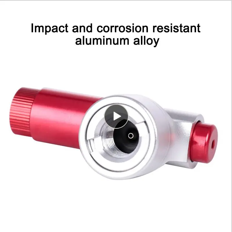 Outdoor Portable Bicycle Carbon Dioxide CO2 Mini Pump Method Nozzle Inflation Nozzle Portable Mountain Bike Riding Equipment
Outdoor Portable Bicycle Carbon Dioxide CO2 Mini Pump Method Nozzle Inflation Nozzle Portable Mountain Bike Riding Equipment