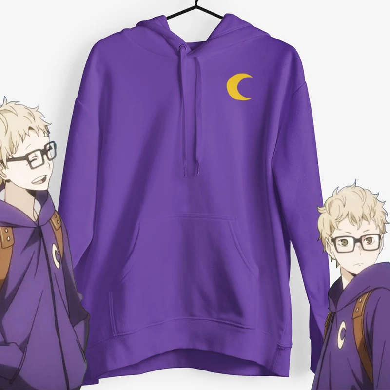 Haikyuu Anime Tsukishima Hoodie Women's Karasuno Kei Cosplay Moon Sweatshirt Harajuku Pullover Woman Fleece Hoodies Clothes
Haikyuu Anime Tsukishima Hoodie Women's Karasuno Kei Cosplay Moon Sweatshirt Harajuku Pullover Woman Fleece Hoodies Clothes