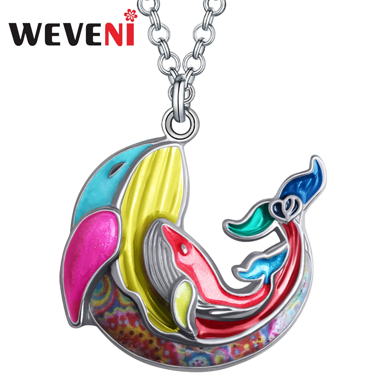 Weveni Mothers Day Enamel Alloy Floral Orcinus Orca Whale Necklace Pendant Gifts Fashion Jewelry For Women Teens Chain Charms
Weveni Mothers Day Enamel Alloy Floral Orcinus Orca Whale Necklace Pendant Gifts Fashion Jewelry For Women Teens Chain Charms