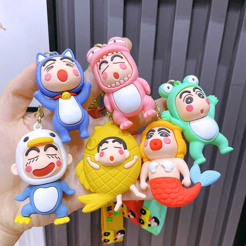 Cartoon Anime Crayon Shin Chan Frog Action Figures Keychains Key Chain Key Ring Kawaii Silicone Handbag Car Pendants Toys Gifts
Cartoon Anime Crayon Shin Chan Frog Action Figures Keychains Key Chain Key Ring Kawaii Silicone Handbag Car Pendants Toys Gifts