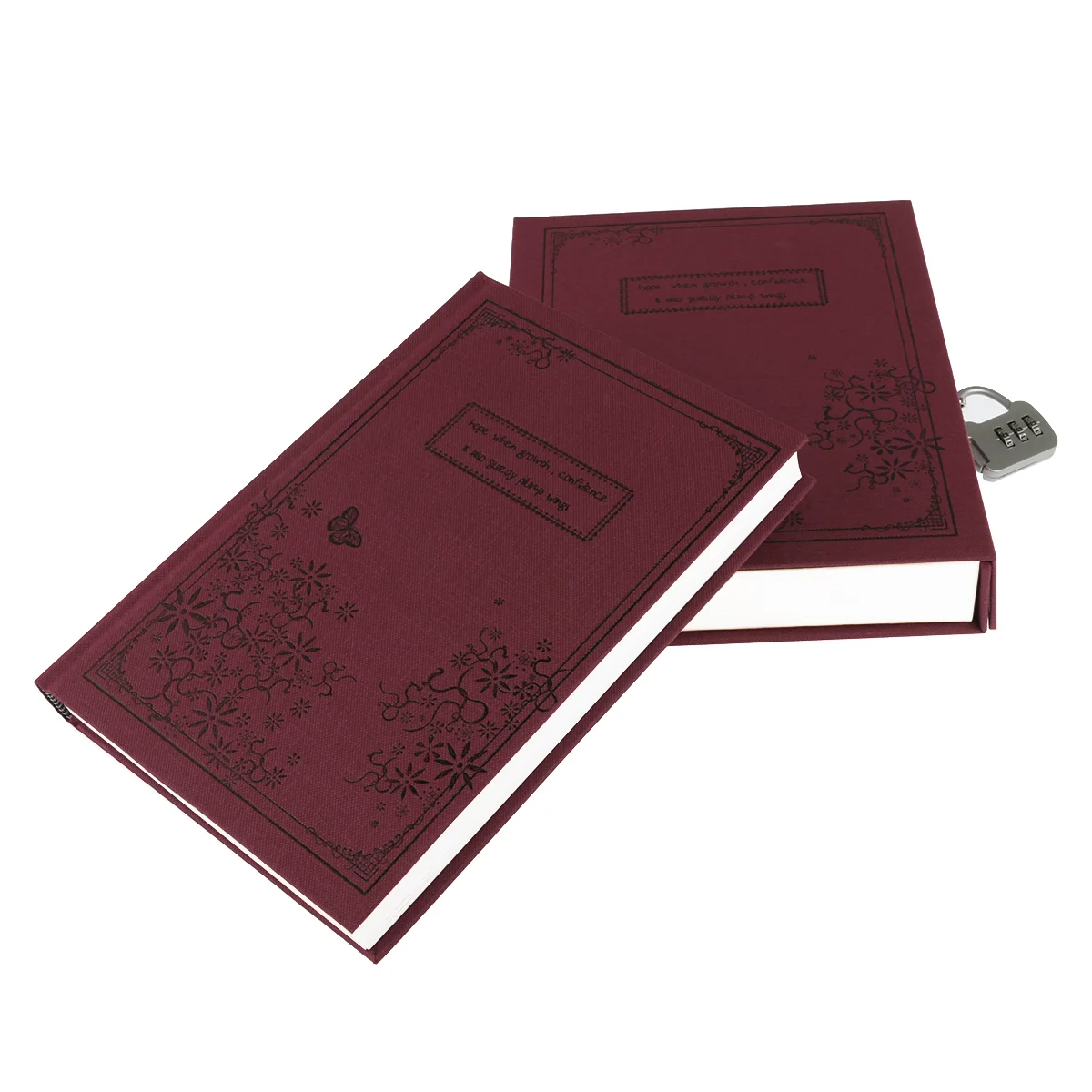 Portable Retro Style Hard Cover Diary Notebook Journal Notepad with Coded Lock (Red)
Portable Retro Style Hard Cover Diary Notebook Journal Notepad with Coded Lock (Red)