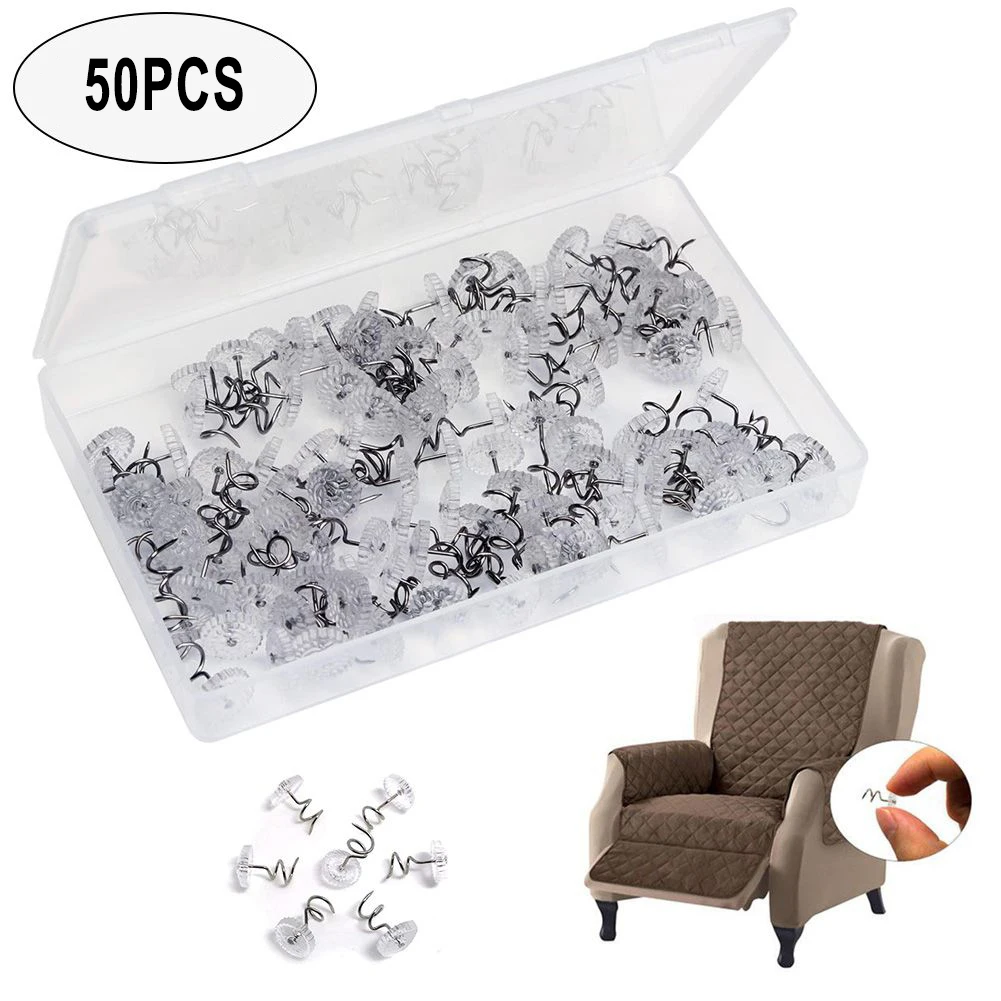 50pcs Clear Heads Twirl Pins Plastic Headliner Twirl Pins Kit Repair Crafts Tool Holding Upholstery Covers Slipcovers Bedskirts
50pcs Clear Heads Twirl Pins Plastic Headliner Twirl Pins Kit Repair Crafts Tool Holding Upholstery Covers Slipcovers Bedskirts