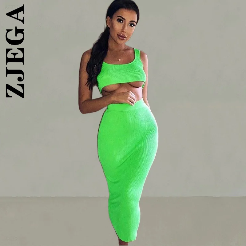 Zjega Women Set New Slim Tops And Skirt High Waist Long Skirt Womens Outfits Tight Two Piece Set Soft Chic Female Sweatsuits
Zjega Women Set New Slim Tops And Skirt High Waist Long Skirt Womens Outfits Tight Two Piece Set Soft Chic Female Sweatsuits