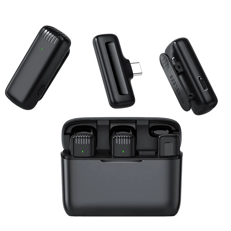 KINGLUCKY Wireless Lavalier Mini Portable Noise Cancelling Audio Video Recording Microphone for iPhone with Charging Case
KINGLUCKY Wireless Lavalier Mini Portable Noise Cancelling Audio Video Recording Microphone for iPhone with Charging Case