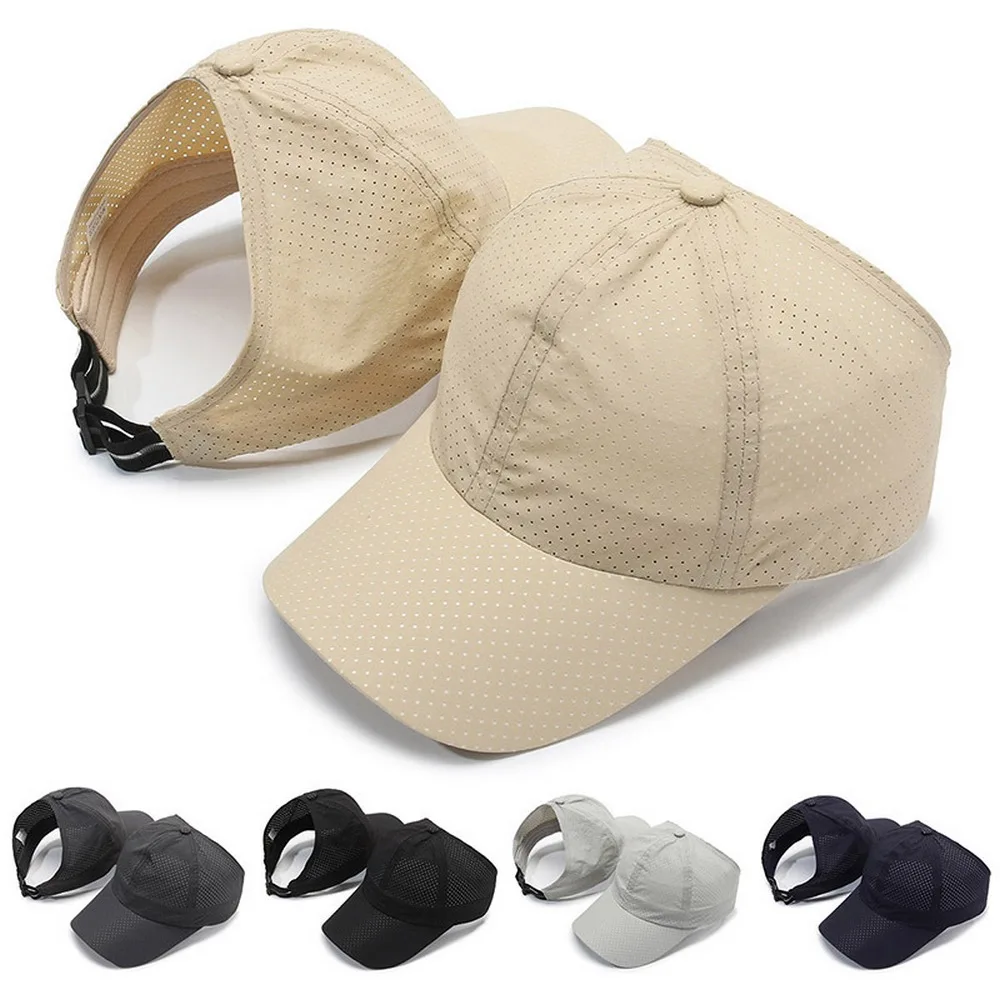 Summer Female Sun Hats Empty Roof Baseball Caps Polyester 56-60cm Adjustable Tennis Sports Mesh Quick Dry Solid Color TY0176
Summer Female Sun Hats Empty Roof Baseball Caps Polyester 56-60cm Adjustable Tennis Sports Mesh Quick Dry Solid Color TY0176