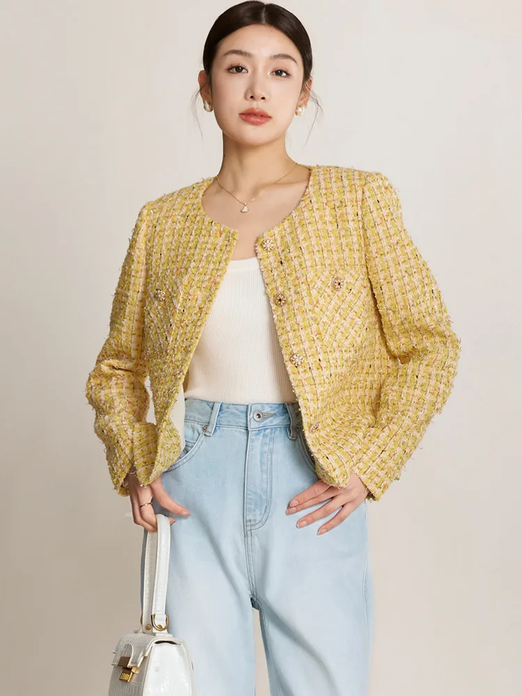 2023 Fall Winter New Plaid Tweed Women Jacket Coat Woolen Short casaco feminino chaquetas para mujeres jaqueta feminina abrigo
2023 Fall Winter New Plaid Tweed Women Jacket Coat Woolen Short casaco feminino chaquetas para mujeres jaqueta feminina abrigo