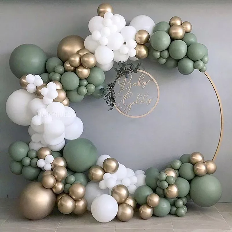 Sage Green White Chrome Gold Balloon Garland Green Birthday Wedding Bridal Shower Hen Party Decoration Baby Shower
Sage Green White Chrome Gold Balloon Garland Green Birthday Wedding Bridal Shower Hen Party Decoration Baby Shower