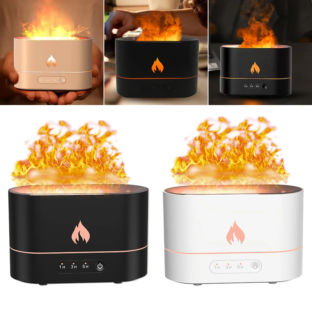 Essential Oil Diffuser Simulation Flame Lamp Upgrade Mist Air Humidifier Aromatherapy Diffuser Auto-Off Night Light for Home New
Essential Oil Diffuser Simulation Flame Lamp Upgrade Mist Air Humidifier Aromatherapy Diffuser Auto-Off Night Light for Home New