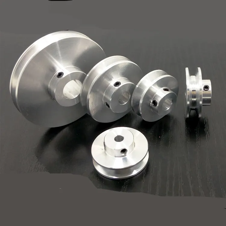 Silver Aluminum Alloy 41x16MM Single Groove 6-12MM Fixed Bore Pulley for Motor Shaft 3-5MM PU Round Belt
Silver Aluminum Alloy 41x16MM Single Groove 6-12MM Fixed Bore Pulley for Motor Shaft 3-5MM PU Round Belt