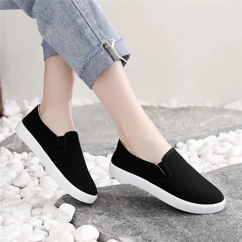 Sapatos Femininas Women Classic High Quality Spring & Summer White Slip on Flat Loafers Lady Casual Black Comfort Shoes F934
Sapatos Femininas Women Classic High Quality Spring & Summer White Slip on Flat Loafers Lady Casual Black Comfort Shoes F934