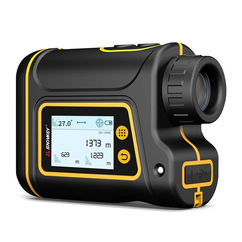 Sndway SW-1500B Rechargeable laser rangefinder 1500m laser measure digital distance meter flagpole locking
Sndway SW-1500B Rechargeable laser rangefinder 1500m laser measure digital distance meter flagpole locking