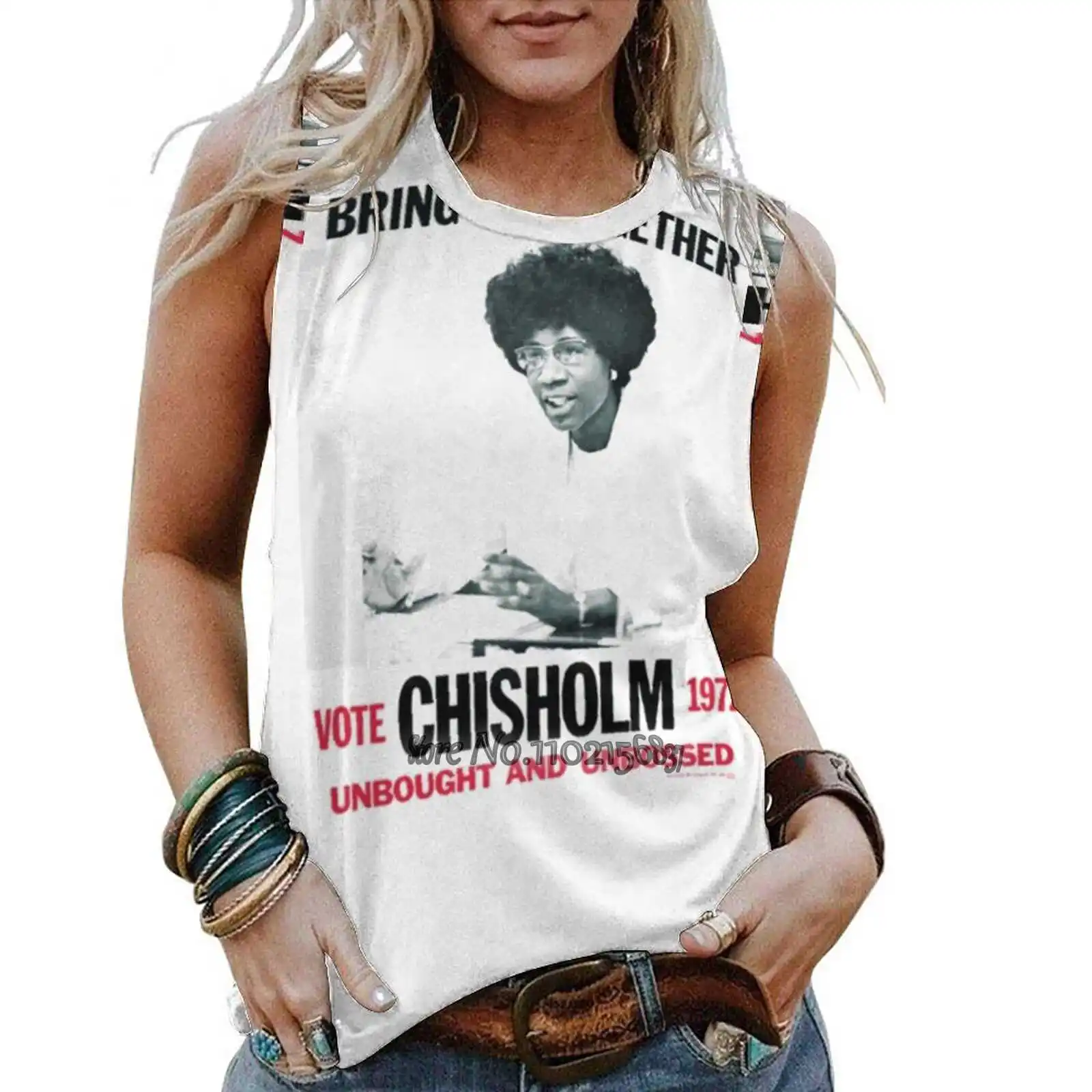 Shirley Chisholm For President Women Tank Camisole Fashion Loose Casual Vest Sexy Tank Top Girls T-Shirt Shirley Chisholm For
Shirley Chisholm For President Women Tank Camisole Fashion Loose Casual Vest Sexy Tank Top Girls T-Shirt Shirley Chisholm For