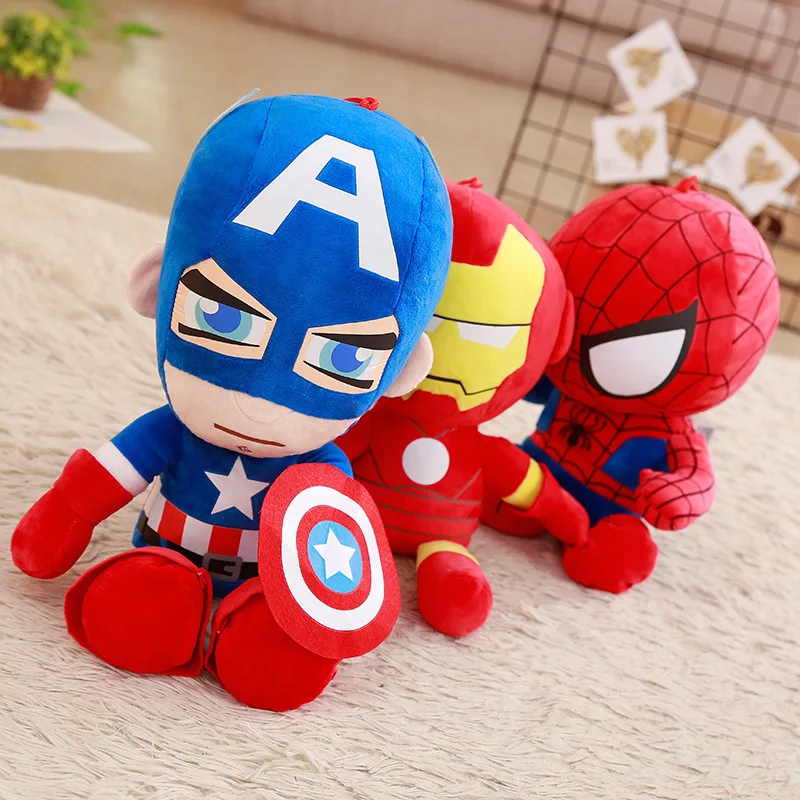 Плюшевые игрушки Marvel NEWDisney, Человек-паук, Капитан Америка, Мстители, мягкая кукла, подушка, анимационная фигурка, детский подарок
Плюшевые игрушки Marvel NEWDisney, Человек-паук, Капитан Америка, Мстители, мягкая кукла, подушка, анимационная фигурка, детский подарок