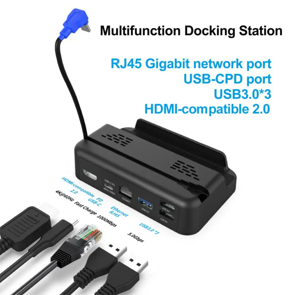 Steam Deck Docking Station TV Base Stand 5 in 1 Hub Holder Dock 4K 60HZ HDMI-compatible USB-C for Steam Deck Dock Console Hub
Steam Deck Docking Station TV Base Stand 5 in 1 Hub Holder Dock 4K 60HZ HDMI-compatible USB-C for Steam Deck Dock Console Hub