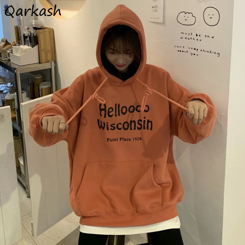 Hoodies Women AestheticThicker Loose Front Pocket Letter Printed Lantern Sleeve Tops Females Streetwear Harajuku All-match
Hoodies Women AestheticThicker Loose Front Pocket Letter Printed Lantern Sleeve Tops Females Streetwear Harajuku All-match