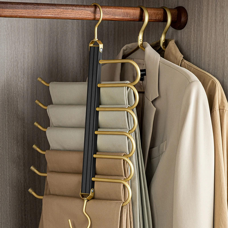 Magic Pants Hangers Folding 360° Rotatable Pant Tie Scarf Storage Rack Multifunction Solid Aluminium Alloy Hanger Pant Organizer
Magic Pants Hangers Folding 360° Rotatable Pant Tie Scarf Storage Rack Multifunction Solid Aluminium Alloy Hanger Pant Organizer