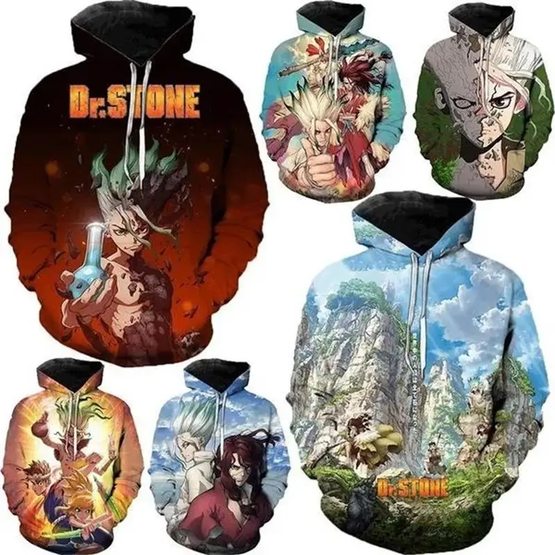 Толстовка с капюшоном с рисунком из аниме Dr.STONE, мужские свитшоты, толстовки с капюшоном 3D Ishigami Senkuu манга, женская одежда в стиле Харадзюку y2k, топы, пуловеры, толстовки
Толстовка с капюшоном с рисунком из аниме Dr.STONE, мужские свитшоты, толстовки с капюшоном 3D Ishigami Senkuu манга, женская одежда в стиле Харадзюку y2k, топы, пуловеры, толстовки