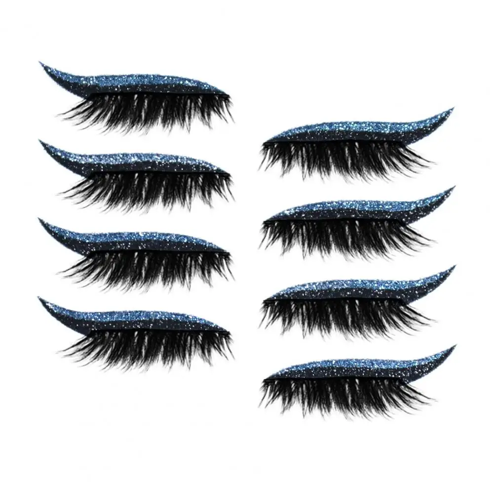 4 пары/набор, пластиковые ресницы для макияжа 
4 пары/набор, пластиковые ресницы для макияжа