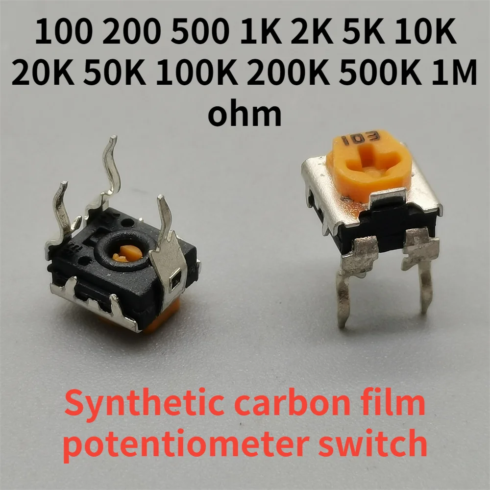10pcs/20pcs WH06-2C 100 200 500 1K 2K 5K 10K 20K 50K 100K 200K 500K 1M ohm Trimmer Potentiometer variable resistors WH06
10pcs/20pcs WH06-2C 100 200 500 1K 2K 5K 10K 20K 50K 100K 200K 500K 1M ohm Trimmer Potentiometer variable resistors WH06