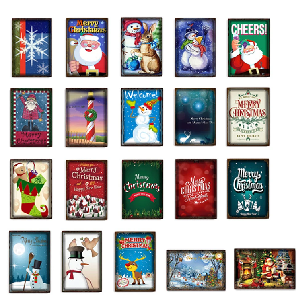 Retro tin painting Christmas Vintage Metal Sign Wall Decor Living Room Mural Decoration for Bar Club Man Cave Wall Decoration
Retro tin painting Christmas Vintage Metal Sign Wall Decor Living Room Mural Decoration for Bar Club Man Cave Wall Decoration