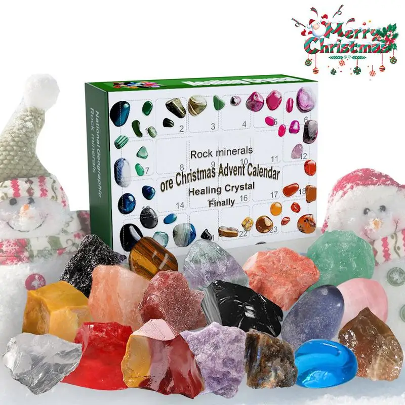Gemstone Advent Calendar Countdown To Christmas Ore Kit 24 Days Count Down Stone Collection Ornament Novelty Christmas Toys
Gemstone Advent Calendar Countdown To Christmas Ore Kit 24 Days Count Down Stone Collection Ornament Novelty Christmas Toys