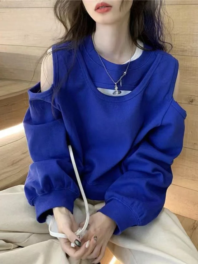 Korean Fashion Solid Sweatshirts Women Harajuku Hip Hop Oversized Hoodies Loose Casual Off Shoulder All-match Tops Y2K
Korean Fashion Solid Sweatshirts Women Harajuku Hip Hop Oversized Hoodies Loose Casual Off Shoulder All-match Tops Y2K