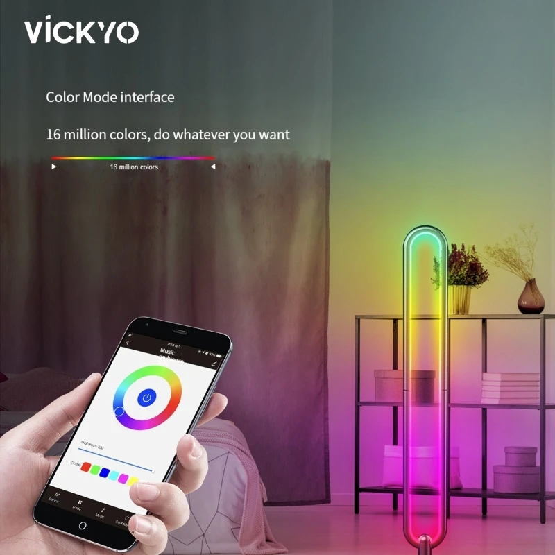 Напольная Лампа VICKYO RGB с Bluetooth, умная Напольная Лампа в форме подковы, приложение для голосового управления, для гостиной, спальни, ночник
Напольная Лампа VICKYO RGB с Bluetooth, умная Напольная Лампа в форме подковы, приложение для голосового управления, для гостиной, спальни, ночник