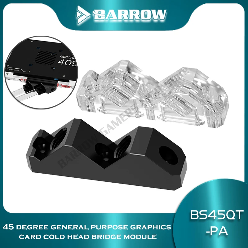 Barrow GPU Блок Соединительный модуль моста 40 ° градусов водяной выход универсальный POM/Arcylic BS45QT-PA
Barrow GPU Блок Соединительный модуль моста 40 ° градусов водяной выход универсальный POM/Arcylic BS45QT-PA