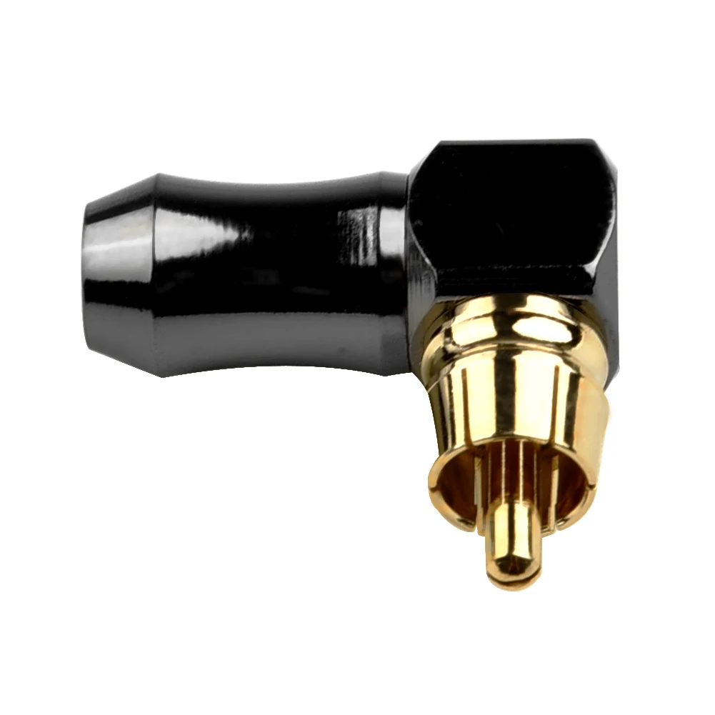 RCA Right Angle Male Plug Copper Audio Video Connector Soldering Adapte 6.35 Mm Plug Home Audio Cables Accessories
RCA Right Angle Male Plug Copper Audio Video Connector Soldering Adapte 6.35 Mm Plug Home Audio Cables Accessories