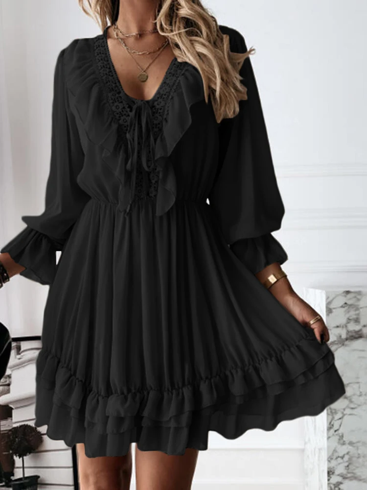 VONDA 2022 Women Bohemian Loose Beach Streetwear Sundress Summer Mini Dresses Female Deep V Neck Robe Long Sleeve Party Vestidos
VONDA 2022 Women Bohemian Loose Beach Streetwear Sundress Summer Mini Dresses Female Deep V Neck Robe Long Sleeve Party Vestidos