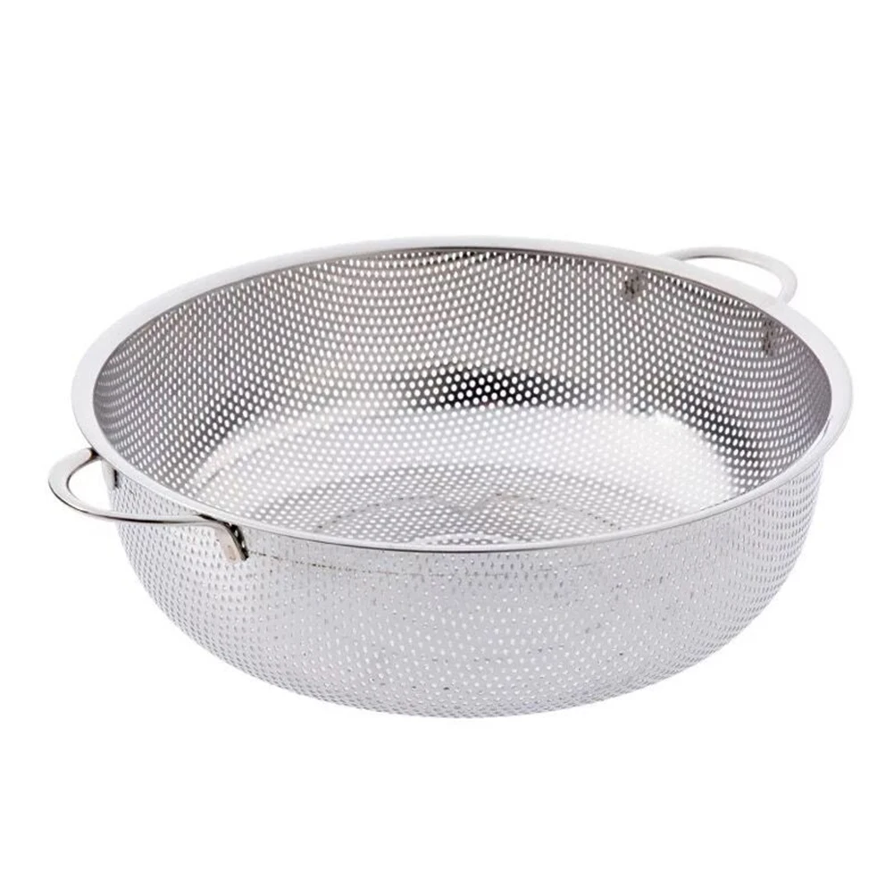 Food Colander Thick Gadget Multifunctional Modern Kitchen Tools Dense Hole 3 Legs Strainer Basket Stainless Steel Two Handles
Food Colander Thick Gadget Multifunctional Modern Kitchen Tools Dense Hole 3 Legs Strainer Basket Stainless Steel Two Handles