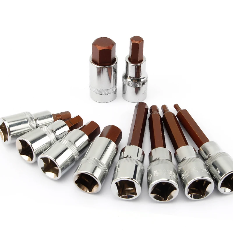 1/2 Hex Bit Socket 1Pcs S2 Hexgon Bits Adapter Allen Key for Torque Spanner Ratchet Socket Wrench H4/H5/H6/H7/H8/H10/H12/H14/H17
1/2 Hex Bit Socket 1Pcs S2 Hexgon Bits Adapter Allen Key for Torque Spanner Ratchet Socket Wrench H4/H5/H6/H7/H8/H10/H12/H14/H17