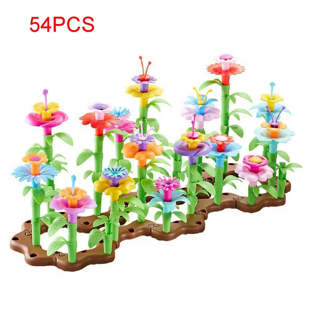 54 pcs/set DIY Educational Flower Arrangement Toys Creative Colorful Interconnecting Blocks Building Garden Game for Girls
54 pcs/set DIY Educational Flower Arrangement Toys Creative Colorful Interconnecting Blocks Building Garden Game for Girls