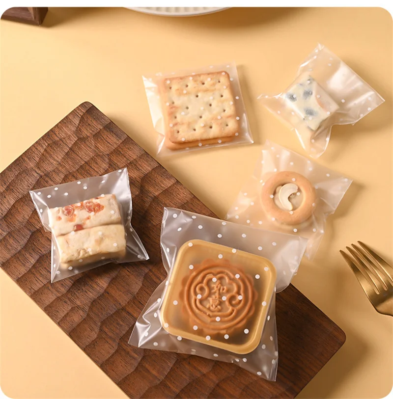 100pcs Frosted White Dot Self-Adhesive Bags Baking Snowflake Crisp Candy Biscuit Snack Mooncake Packaging Decoration Plastic Bag
100pcs Frosted White Dot Self-Adhesive Bags Baking Snowflake Crisp Candy Biscuit Snack Mooncake Packaging Decoration Plastic Bag