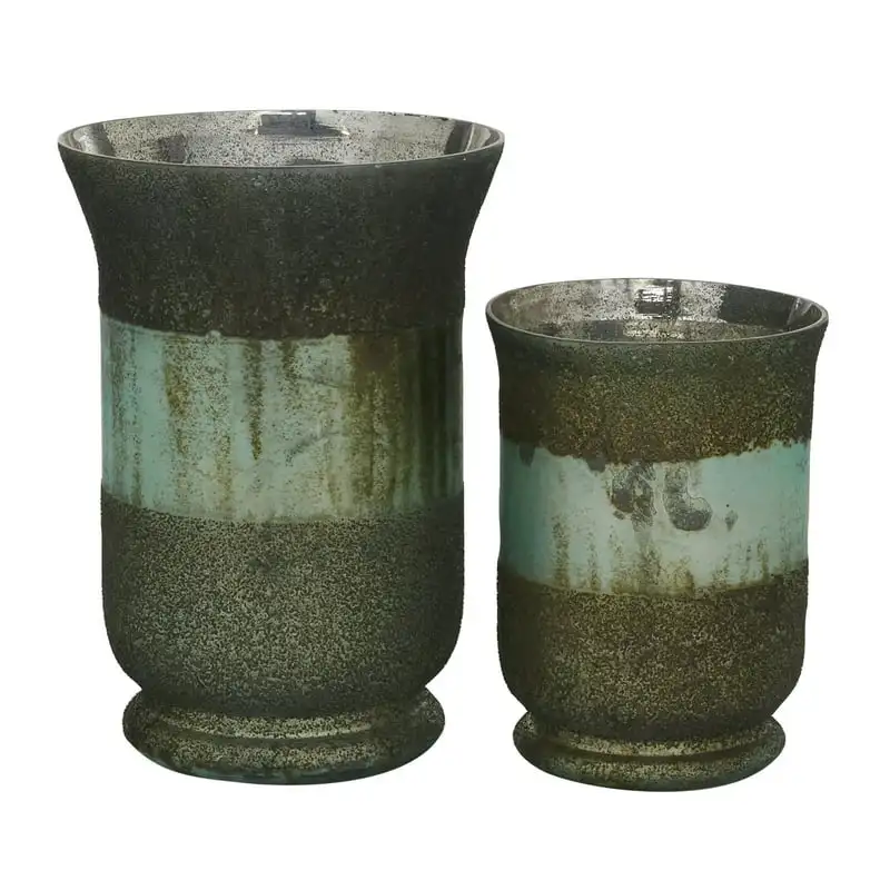 7.75", 10.5"H Rustic Candlestick, Green, 2 - Pieces Christmas New Year Home Decor for Home Wedding Table Decoration
7.75", 10.5"H Rustic Candlestick, Green, 2 - Pieces Christmas New Year Home Decor for Home Wedding Table Decoration