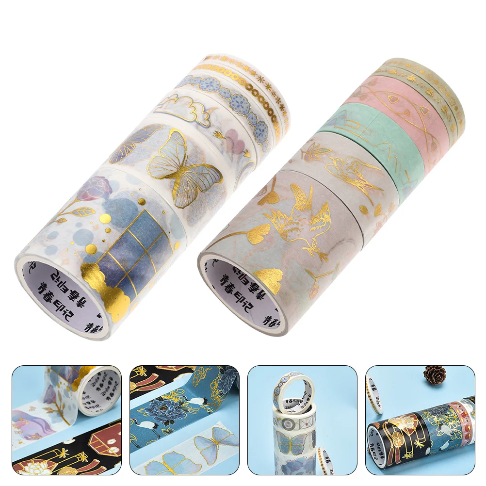 12 rolls of Diary Decals Washi Tapes DIY Hand Account Tapes DIY Scrapbook Stickers
12 rolls of Diary Decals Washi Tapes DIY Hand Account Tapes DIY Scrapbook Stickers