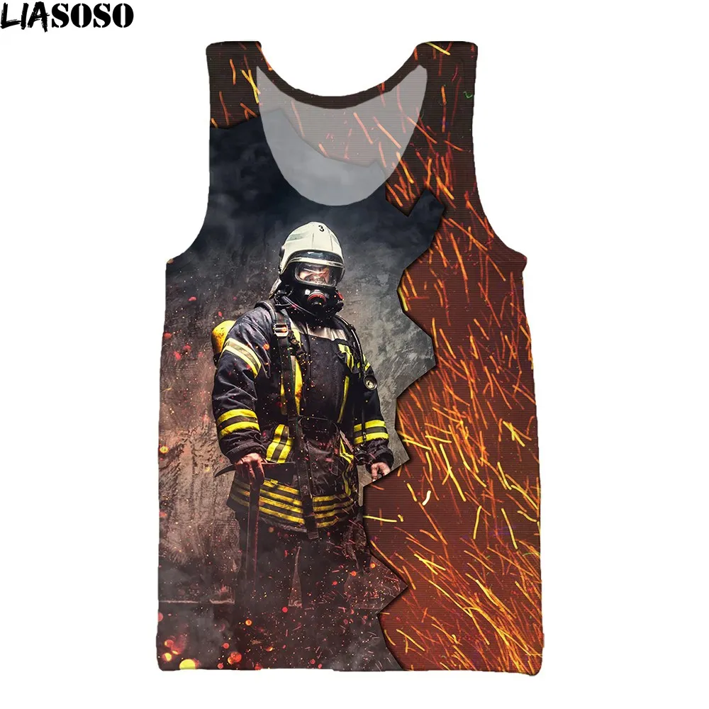 LIASOSO Summer Men Cool Tank Top 3D Print Firefighter Fireman Sleeveless Vest Women's Casual Fashion Streetwear Oversized
LIASOSO Summer Men Cool Tank Top 3D Print Firefighter Fireman Sleeveless Vest Women's Casual Fashion Streetwear Oversized