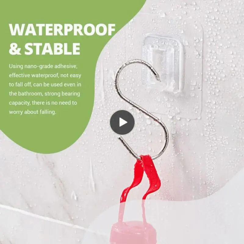 1Pair Double Sided Adhesive Wall Hooks Invisible Traceless Wall Hook Snap Hook for Picture Bathroom Kitchen Hook Kit
1Pair Double Sided Adhesive Wall Hooks Invisible Traceless Wall Hook Snap Hook for Picture Bathroom Kitchen Hook Kit