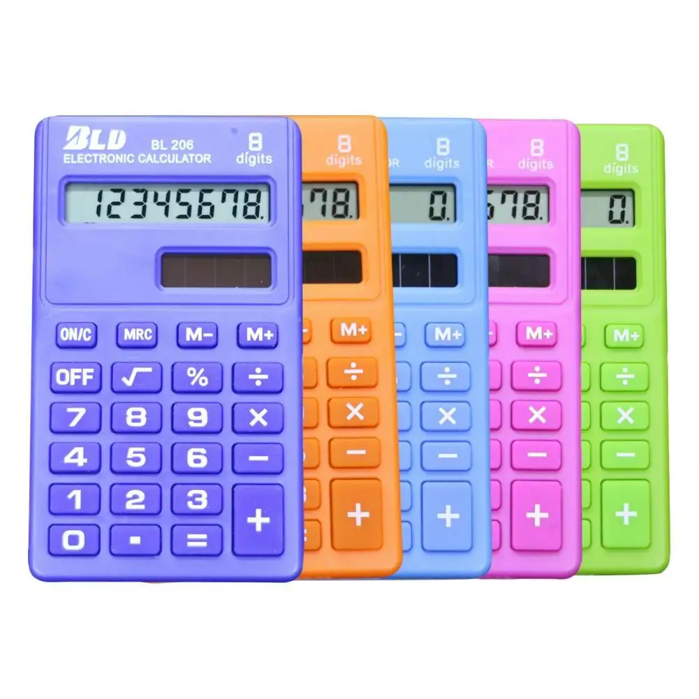 Candy Color Office Supplies Mini Calculator 8 Digits Display Student Calculator Cartoon Portable Office Supplies
Candy Color Office Supplies Mini Calculator 8 Digits Display Student Calculator Cartoon Portable Office Supplies