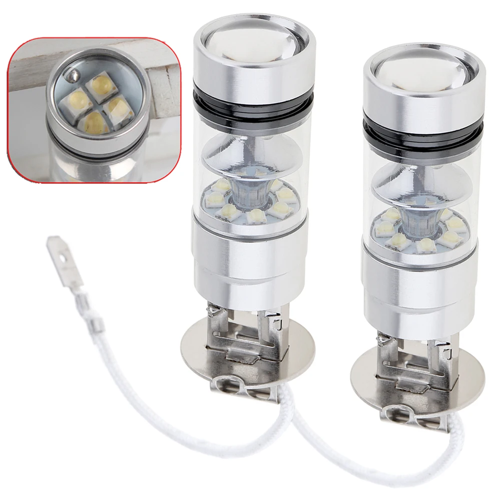 Led Car Lamps 2pcs H3 Led Fog Light 100w Super Bright Chips Car Driving Bulb 12/24v White Car Lights Auto Lighting Auto Parts
Led Car Lamps 2pcs H3 Led Fog Light 100w Super Bright Chips Car Driving Bulb 12/24v White Car Lights Auto Lighting Auto Parts
