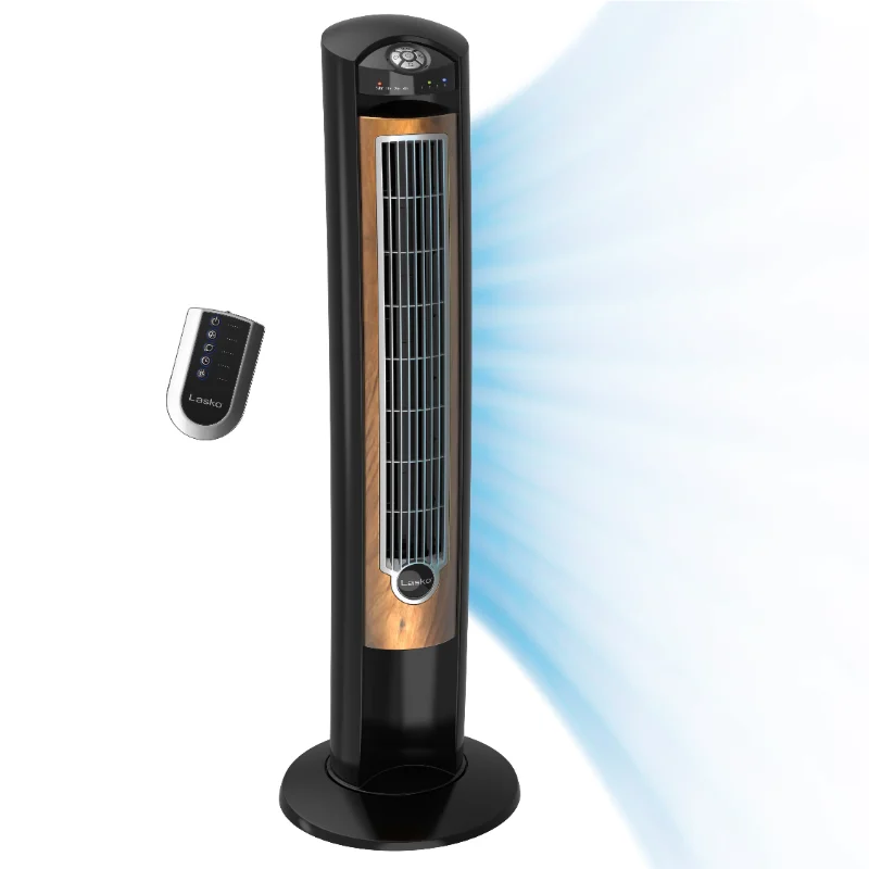 42" Wind Curve Tower Fan with Sleep Mode and Remote Control, T42050, Black/Brown
42" Wind Curve Tower Fan with Sleep Mode and Remote Control, T42050, Black/Brown