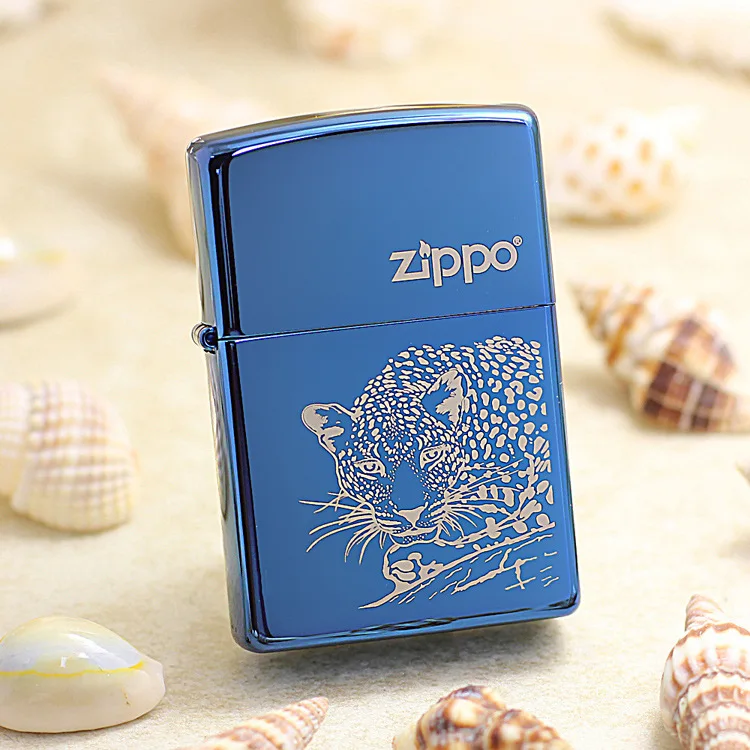 Genuine Zippo Blue ice Leopard oil lighter copper windproof cigarette Kerosene lighters Gift with anti-counterfeiting code
Genuine Zippo Blue ice Leopard oil lighter copper windproof cigarette Kerosene lighters Gift with anti-counterfeiting code