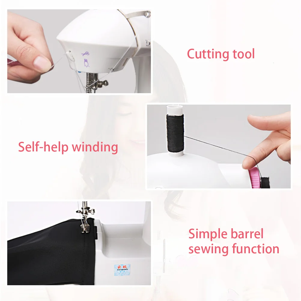 Mini Stitch Sewing Machine Portable Sewing Machine Auto Winding Mending Machine with Light with UK Plug (Pink)
Mini Stitch Sewing Machine Portable Sewing Machine Auto Winding Mending Machine with Light with UK Plug (Pink)