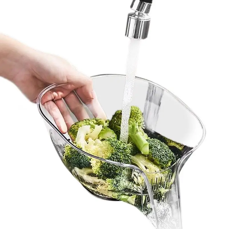 Multifunctional water Organizer Sink Basket Fruit Vegetable Drain Strainer transparent Sink Colander Kitchen utensil for home
Multifunctional water Organizer Sink Basket Fruit Vegetable Drain Strainer transparent Sink Colander Kitchen utensil for home