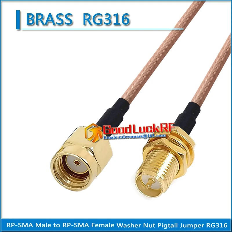 High-quality RP-SMA RPSMA RP SMA Male to RP-SMA RP SMA Female Bulkhead Mount Washer Nut plug RG316 Pigtail Jumper Cable Low Loss
High-quality RP-SMA RPSMA RP SMA Male to RP-SMA RP SMA Female Bulkhead Mount Washer Nut plug RG316 Pigtail Jumper Cable Low Loss
