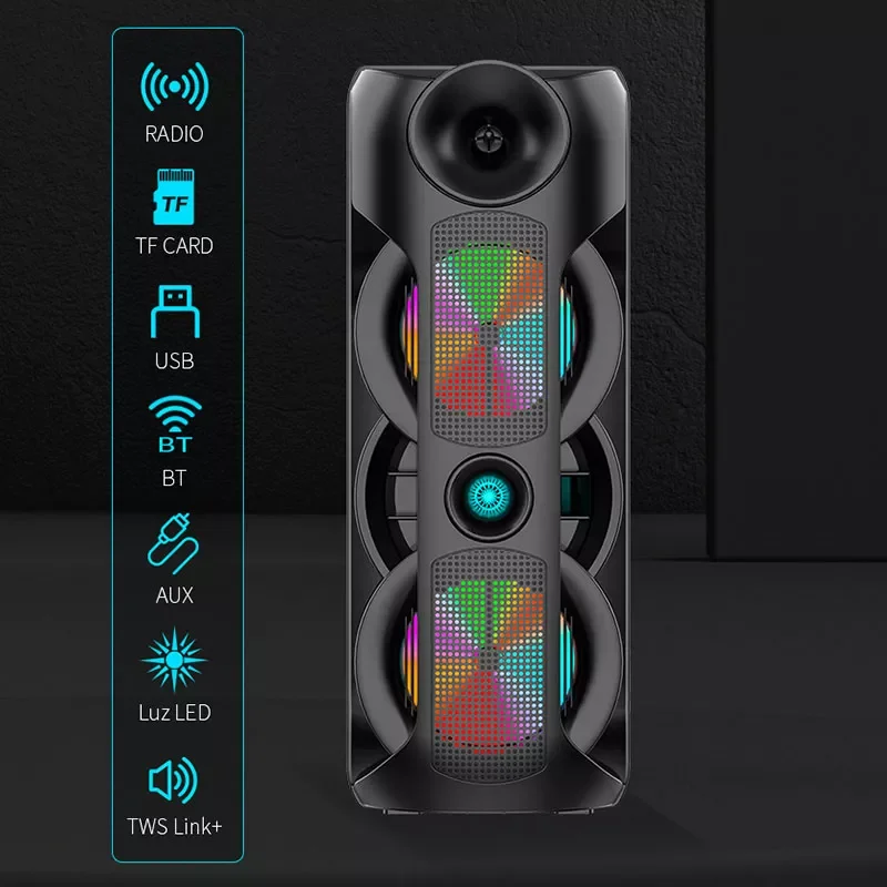 80W Outdoor Dual 8-inch Speaker Square Dance Bluetooth Speaker Portable Wireless Card Subwoofer K Song Large Soundbox 3D Stereo
80W Outdoor Dual 8-inch Speaker Square Dance Bluetooth Speaker Portable Wireless Card Subwoofer K Song Large Soundbox 3D Stereo