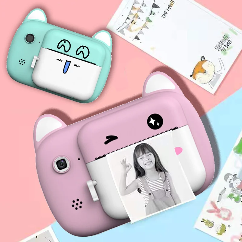 Children's snapshot camera, with thermal paper, 1080p, digital camera, birthday gift
Children's snapshot camera, with thermal paper, 1080p, digital camera, birthday gift