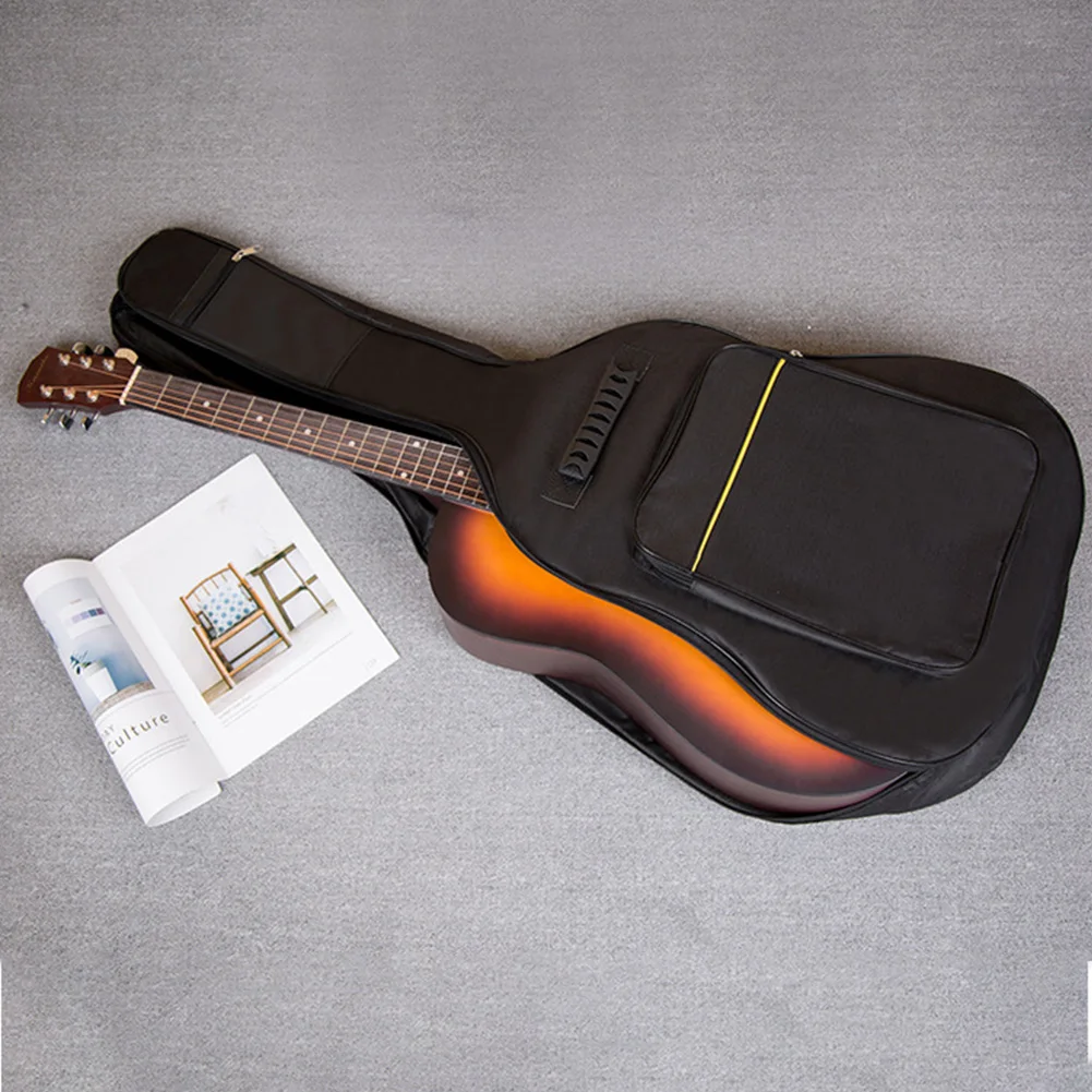 Zipper Padded Protective Full Size Cover Travel Thicken Waterproof Reinforced Oxford Cloth Pockets Soft Interior Guitar Bag Case
Zipper Padded Protective Full Size Cover Travel Thicken Waterproof Reinforced Oxford Cloth Pockets Soft Interior Guitar Bag Case