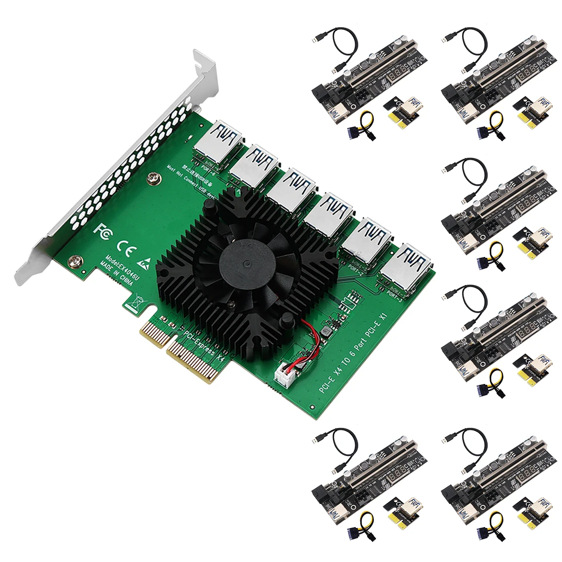 VER12X PCIE 1X до 16X USB 3,0 карта расширения с индикатором температуры PCIE 1 до 6 слотов USB 3,0 адаптер для майнинга BTC
VER12X PCIE 1X до 16X USB 3,0 карта расширения с индикатором температуры PCIE 1 до 6 слотов USB 3,0 адаптер для майнинга BTC